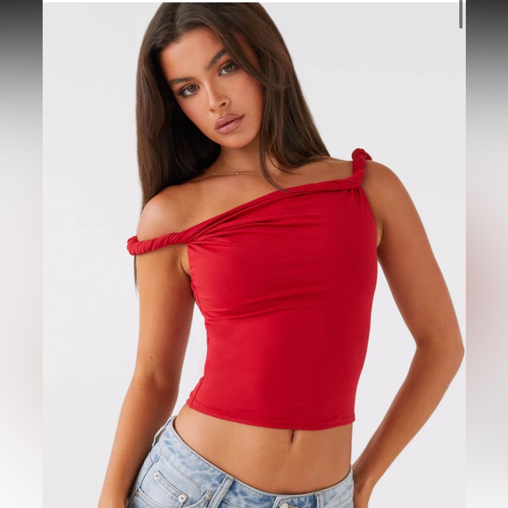 Peppermayo Scarlet Camisole with Twisted Straps